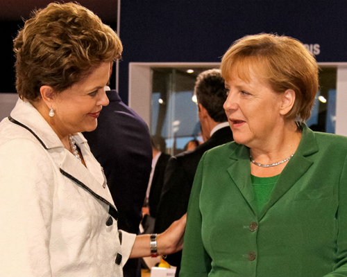 Dilma Rousseff e Angela Merkel | Crédito: Roberto Stuckert Filho | Presidência da República